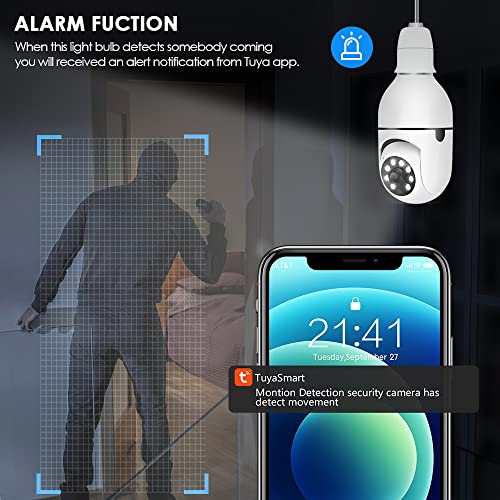 EVERSECU Wireless Light Bulb Security Camera (4 Pack)