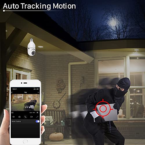 EVERSECU Wireless Light Bulb Security Camera (4 Pack)