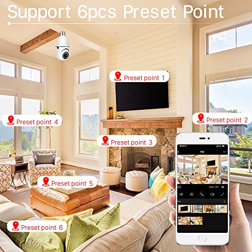 EVERSECU Wireless Light Bulb Security Camera (4 Pack)