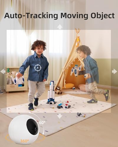 Noorio T110 2K Pan-Tilt WiFi Camera for Home