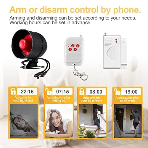 TOWODE Wi-Fi Door Alarm System with DIY Kit