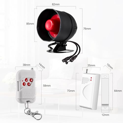 TOWODE Wi-Fi Door Alarm System with DIY Kit