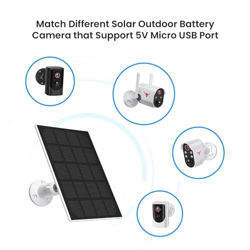SHARKPOP 1080P Solar Security Cameras with Color Night Vision
