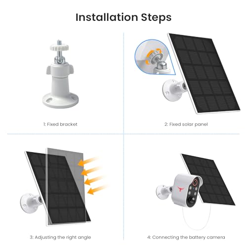 SHARKPOP 1080P Solar Security Cameras with Color Night Vision