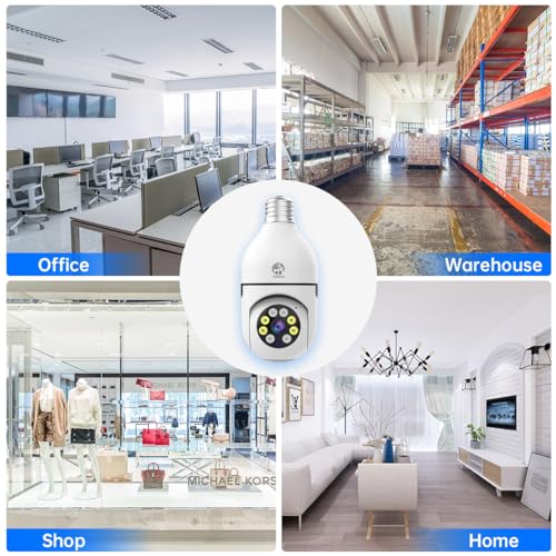 JOOAN WiFi Light Bulb Camera, 2K Pet Home Security