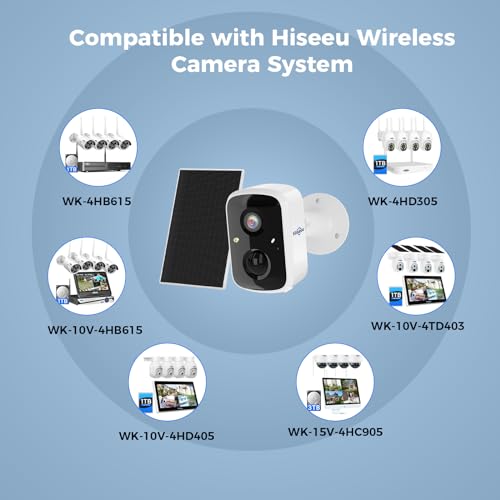 Hiseeu Solar Wireless Cameras - Outdoor & Indoor Security