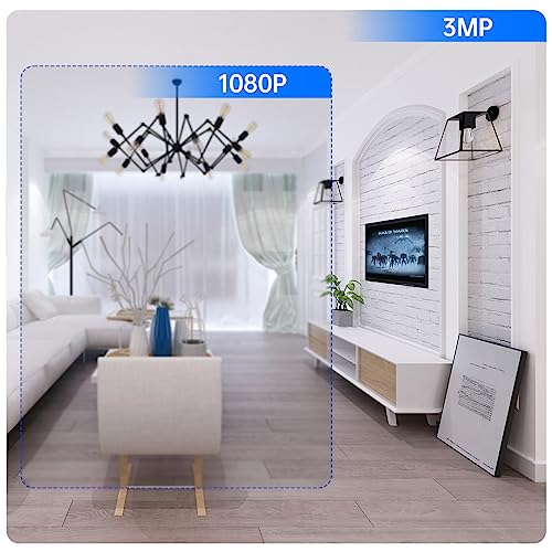 JOOAN WiFi Light Bulb Camera, 2K Pet Home Security