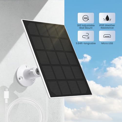 SHARKPOP 1080P Solar Security Cameras with Color Night Vision