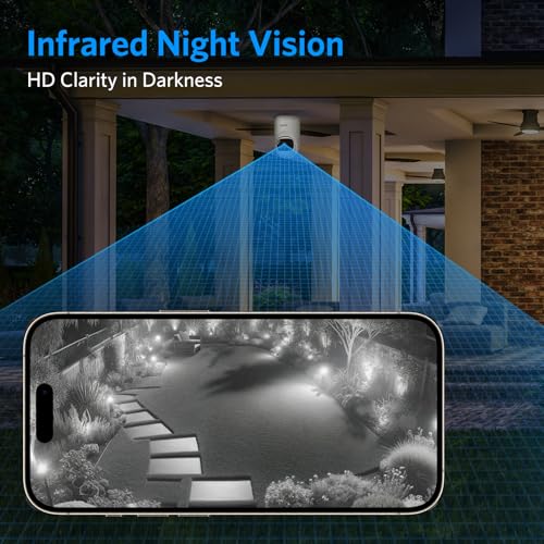 Outdoor Security Cameras with Night Vision - 2 Pack