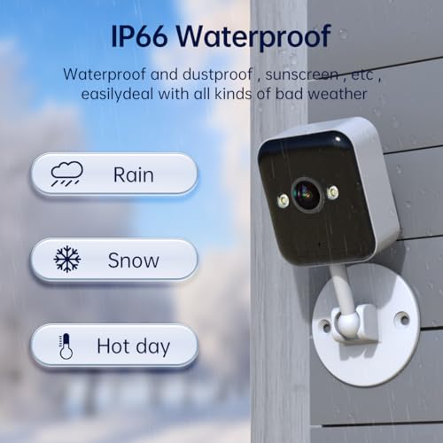 Wireless Home Security Camera with Siren & Night Vision