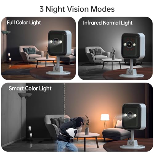 Wireless Home Security Camera with Siren & Night Vision
