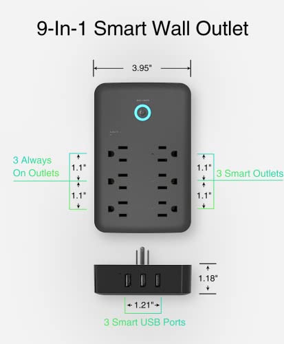 GHome Smart P2-BK Outlet in Black