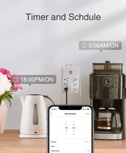 Smart Plug Outlet Extender with 3 Individually Controlled Outlets