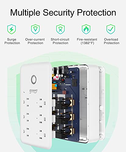 Smart Plug Outlet Extender with 3 Individually Controlled Outlets