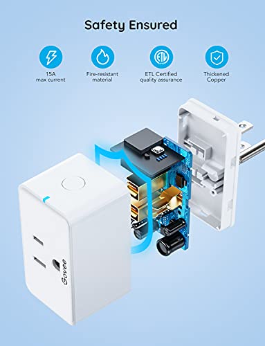 Govee Smart Plug 4 Pack, WiFi Outlets with Alexa