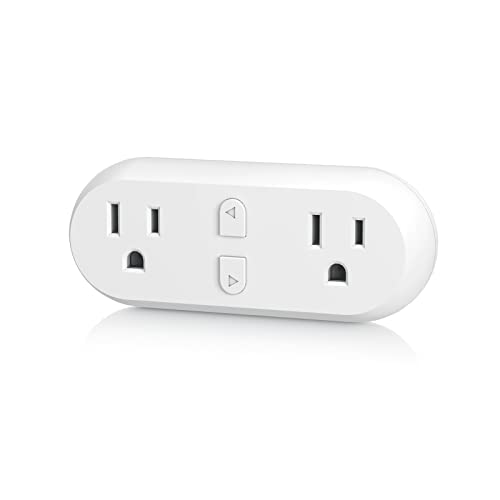 Smart Dual Outlet Plug, Individual Control, Alexa/Google Compatible