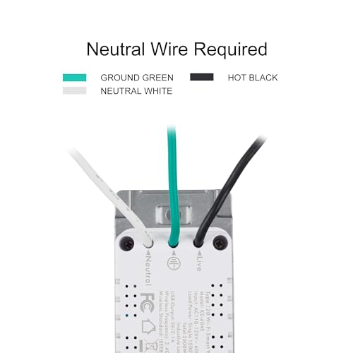 Smart Electrical Outlet with 2 Controlled Plugs and Type-C Charging