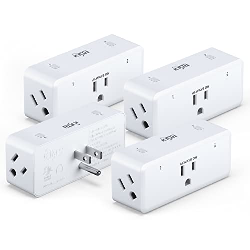 KMC Smart Plug Side 4-Pack for Google, Alexa
