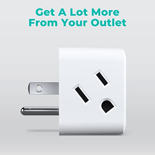 KMC Smart Plug Side 4-Pack for Google, Alexa
