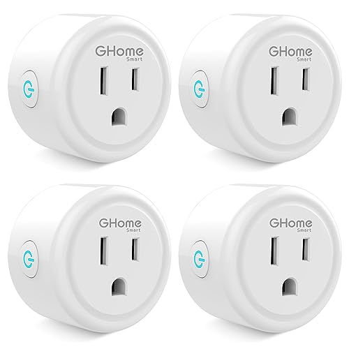 Smart Mini Plug Works with Alexa, Google Home (4-Pack)