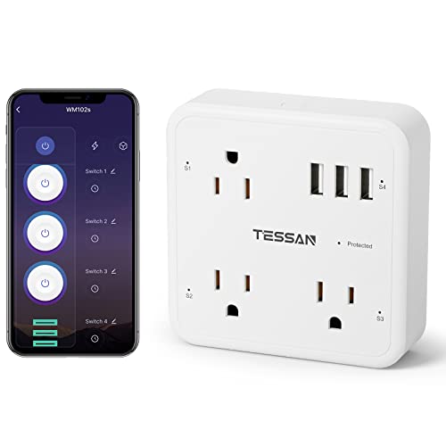 Voice-Activated Smart Plug Outlet Extender for Home