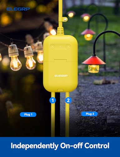 Waterproof Outdoor Smart Plug with Alexa & Google Assistant