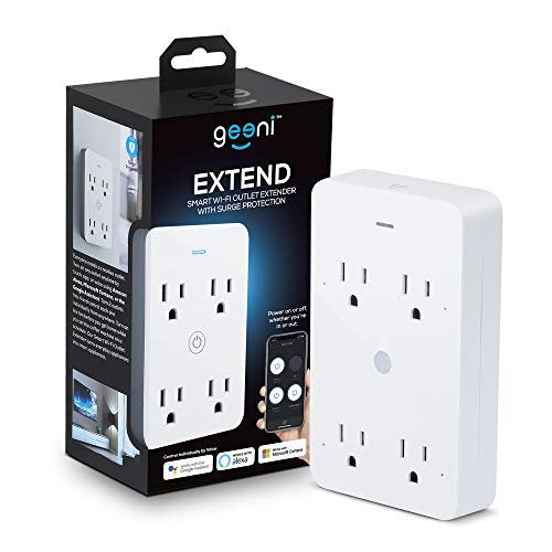 Geeni Smart Wi-Fi 4 Outlet Plug, Surge Protection
