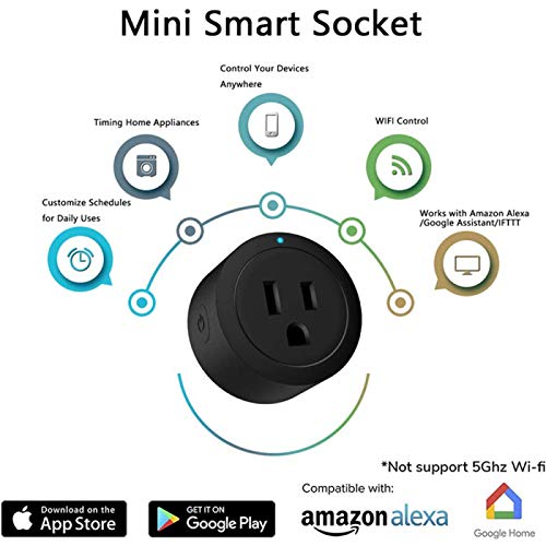 RYRA Smart WiFi Socket, 10A Plug Voice Control