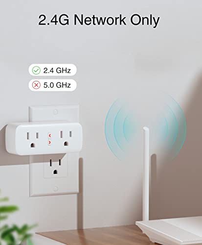 Smart Plug Outlet Extender Surge Protector, Works with Alexa