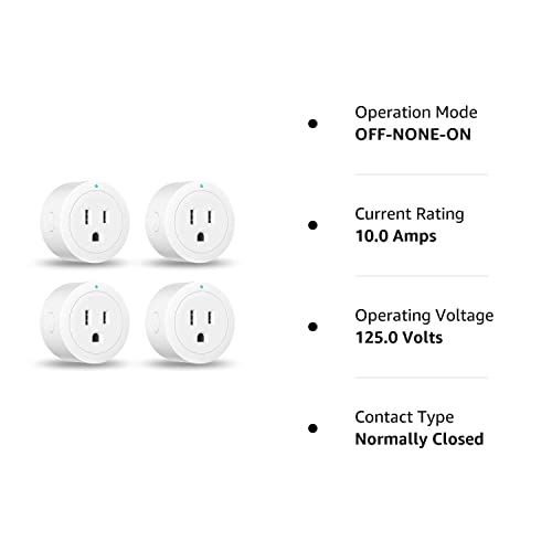 Beysen Smart Plug 4 Pack with Alexa Control