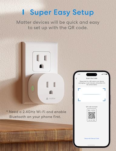 Meross Smart Plug Mini with Privacy, Voice Control