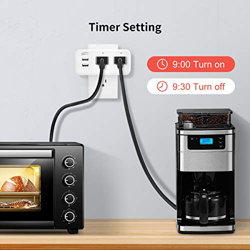 JINTU Smart Plug with USB, Alexa & Google Compatible