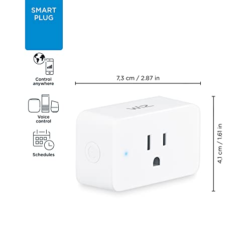 WiZ Smart Plug - Pack of 2 - Type B - Wi-Fi Control - Work with Google, Alexa, Siri