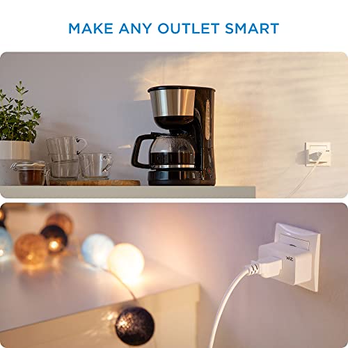WiZ Smart Plug - Pack of 2 - Type B - Wi-Fi Control - Work with Google, Alexa, Siri