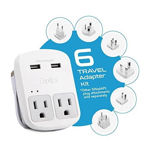 Ceptics World Travel Adapter Kit - QC 3.0