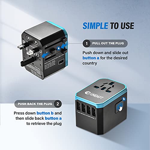 Universal Travel Adapter with 4 USB Ports