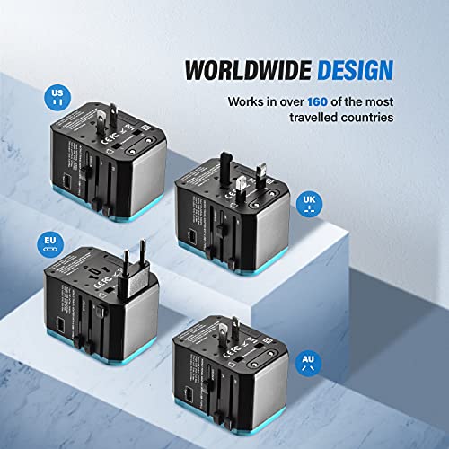 Universal Travel Adapter with 4 USB Ports