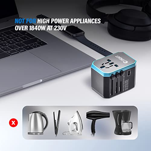 Universal Travel Adapter with 4 USB Ports