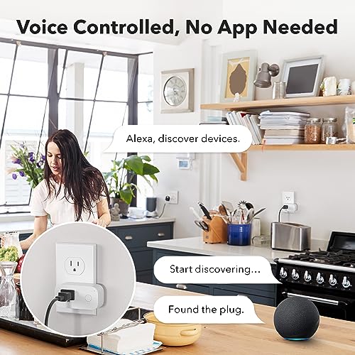 Alexa Compatible Smart Plugs, 4 Pack, Remote Control