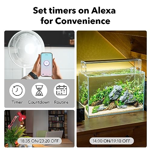 Alexa Compatible Smart Plugs, 4 Pack, Remote Control