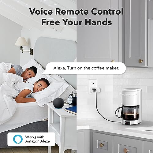 Alexa Compatible Smart Plugs, 4 Pack, Remote Control