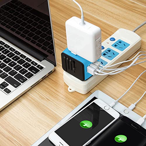 SAUNORCH Universal Travel Adapter with 4xUSB Wall Charger