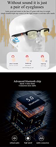 OOAVR Wireless Bluetooth Smart Glasses for Indoor/Outdoor Entertainment