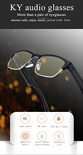 OOAVR Wireless Bluetooth Smart Glasses for Indoor/Outdoor Entertainment