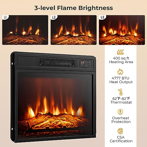 Byroce Electric Fireplace TV Stand for 65'' TVs