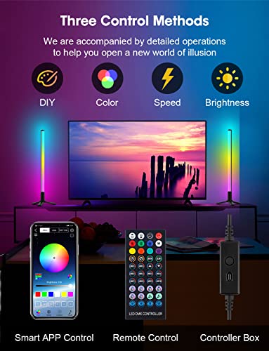 WITHINSAFE LED Smart Light Bars, Sync with Music/Voice