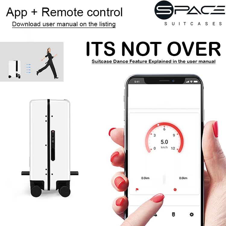 Electric Rideable Suitcase with Auto Follow Technology, Digital Lock
