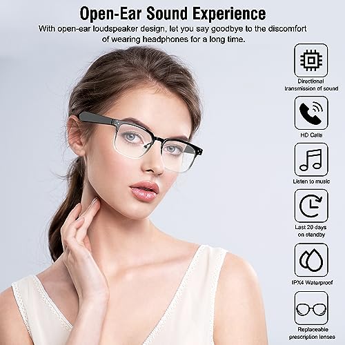 WANBAQIAN Smart Bluetooth Glasses for Indoor/Outdoor Entertainment