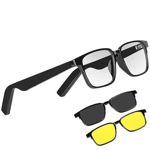 BOCHENGVR Upgraded Bluetooth Smart Glasses with Colorful Lenses