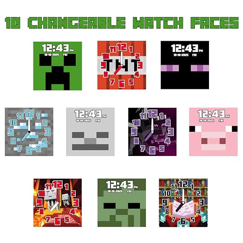 Minecraft Green Educational Smart Watch for Kids (Model: MIN4045AZ)